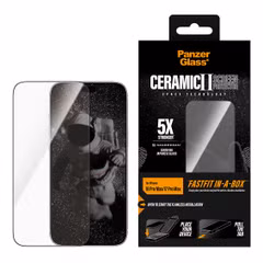 PanzerGlass Ceramic Screenprotector FastFit in-a-box Apple iPhone 18 Pro Max / 17 Pro Max