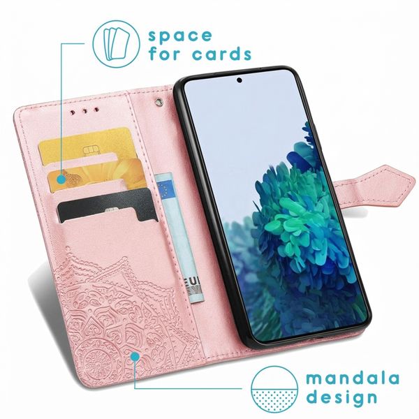 imoshion Mandala Bookcase Samsung Galaxy S21 - Rosé Goud