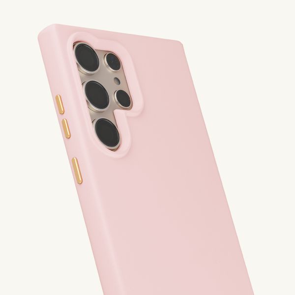 Selencia Rivièra MagSafe Backcover met afneembare haakjes Samsung Galaxy S24 Ultra - Sorbet Pink