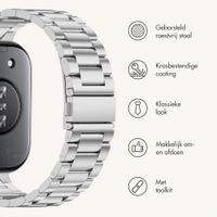 imoshion Stalen bandje Huawei Watch Fit 3 - Zilver