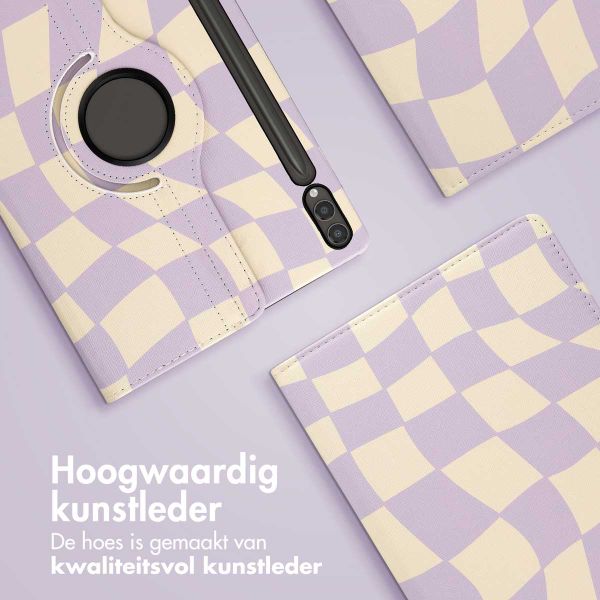 imoshion 360° Draaibare Design Bookcase Samsung Galaxy Tab S10 Plus / Tab S9 FE Plus / Tab S9 Plus - Dancing Cubes