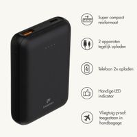 imoshion Compact Powerbank 10.000 mAh - Kleine powerbank - Quick Charge en Power Delivery - Zwart