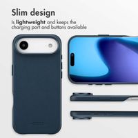 Accezz Leather Back Cover with MagSafe Apple iPhone Air - Nightfall Blue