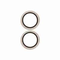 PanzerGlass Camera Protector Hoops Optic Rings voor de Apple iPhone 17 - Glitter Goud