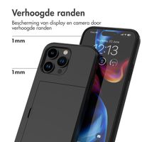 imoshion Backcover met pasjeshouder Apple iPhone 15 Pro Max - Zwart