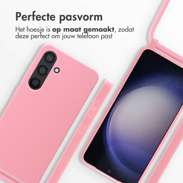 imoshion Siliconen hoesje met koord Samsung Galaxy S24 - Roze