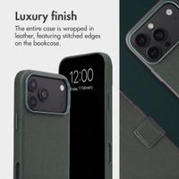 Accezz 2-in-1 Leather Bookcase with MagSafe Apple iPhone 18 Pro / 17 Pro - Cedar Green