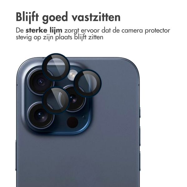 imoshion 2 Pack Camera lens protector Apple iPhone 15 Pro / 15 Pro Max - Blue Titanium