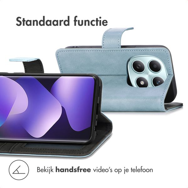 imoshion Luxe Bookcase Xiaomi Redmi Note 15 (5G) - Lichtblauw