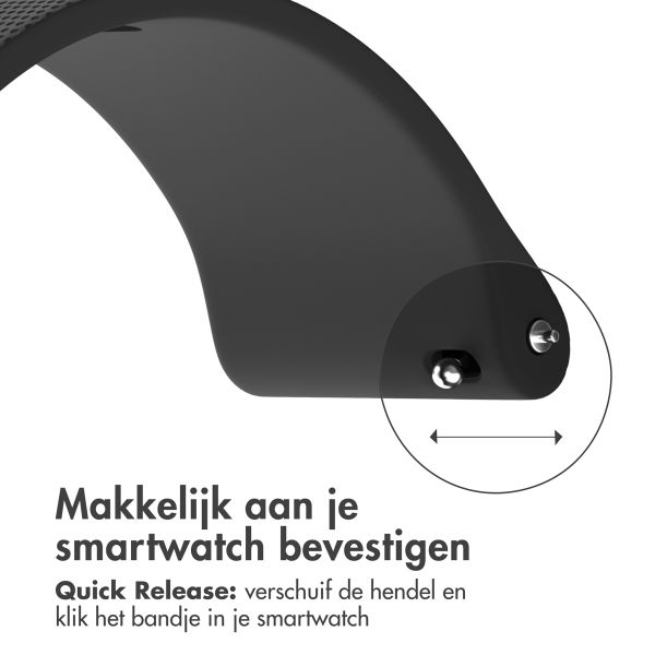 imoshion Siliconen sportbandje met gesp Samsung Galaxy Watch 7 40/44 mm - Zwart