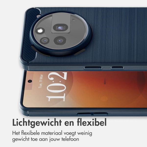 imoshion Brushed Backcover Nothing Phone (3a) Pro - Donkerblauw