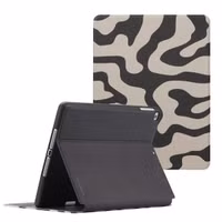Selencia Vivid tablethoes Apple iPad 6 (2018) 9.7 inch / iPad 5 (2017) 9.7 inch - Art Wave Black