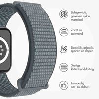 imoshion Nylon bandje Apple Watch Series 1 t/m 9 / SE (38/40/41 mm) | Series 10 / 11 (42 mm) - Ash Green