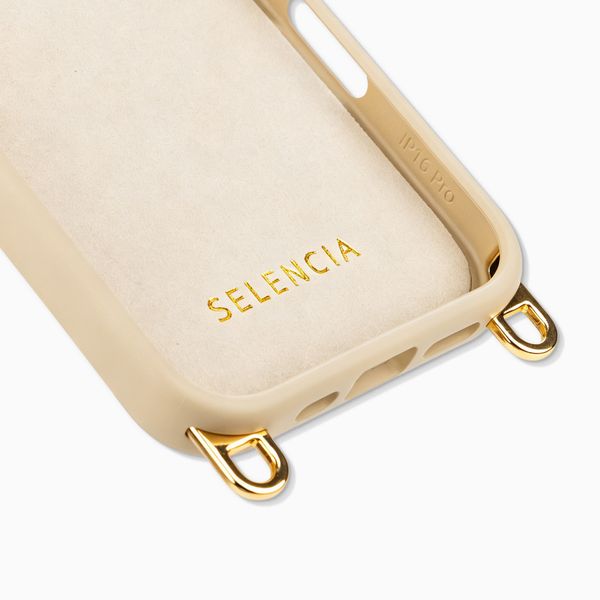 Selencia Rivièra MagSafe Backcover met afneembare haakjes Apple iPhone 16 Pro Max - Milky Latte