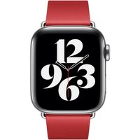 Apple Leather Band Modern Buckle Apple Watch Series 1 t/m 9 / SE (38/40/41 mm) | Series 10 (42 mm) - Maat L - Scarlet