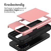 imoshion Backcover met pasjeshouder iPhone 15 Pro - Rosé Goud