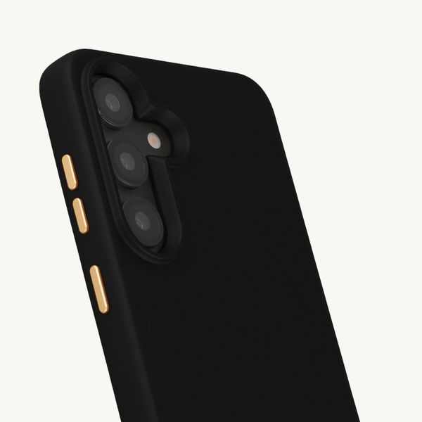 Selencia Rivièra MagSafe Backcover met afneembare haakjes Samsung Galaxy A55 (5G) / A35 - Velvet Black