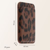 Selencia Sabi Pashouder met MagSafe - Mocha Brown