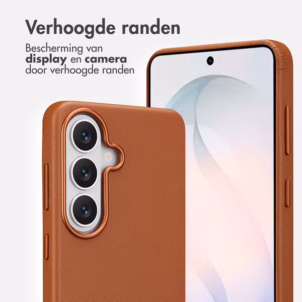 Accezz MagSafe Leather Backcover Samsung Galaxy S26 - Sienna Brown