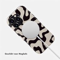 Selencia Vivid Backcover met MagSafe Apple iPhone 16 Pro - Art Wave Black