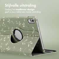 imoshion 360° Draaibare Design Bookcase Lenovo Tab M10 5G - Green Flowers