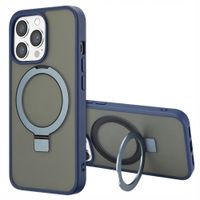 Accezz Ring Stand Backcover met MagSafe Apple iPhone 13 Pro Max - Blauw
