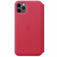 Apple Leather Folio Bookcase Apple iPhone 11 Pro Max - Raspberry