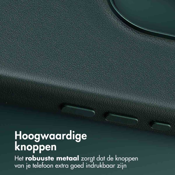 Accezz MagSafe Leather Backcover Apple iPhone 16 Pro Max - Cedar Green