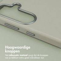 Accezz MagSafe Leather Backcover Samsung Galaxy S26 - Light Grey