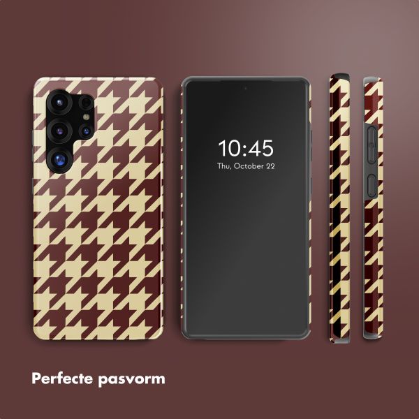 Selencia Vivid Backcover Samsung Galaxy S25 Ultra - Pied-de-Poule
