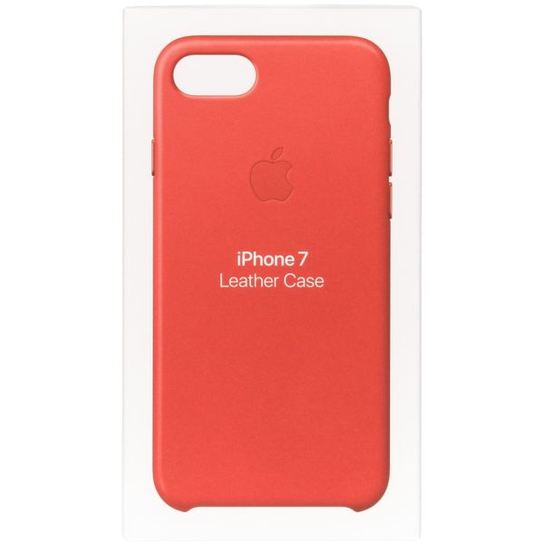 Apple Leather Backcover Apple iPhone SE (2022 / 2020) / 8 / 7 - Red