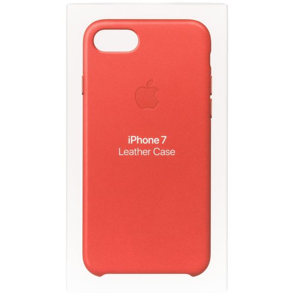 Apple Leather Backcover iPhone SE (2022 / 2020) / 8 / 7 - Red