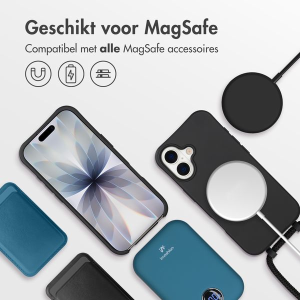 imoshion Color Backcover met afneembaar koord met MagSafe Apple iPhone 17 - Zwart