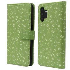 imoshion Design Bookcase Samsung Galaxy A13 (5G) - Green Flowers