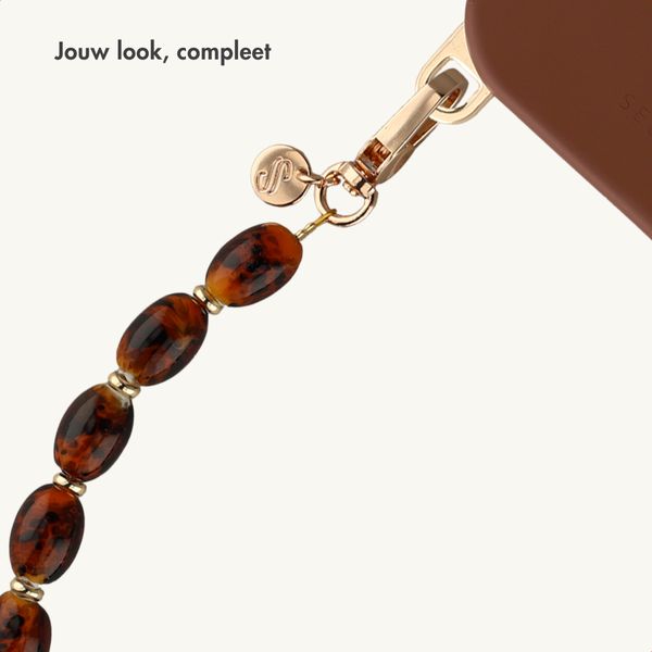 Selencia Tortoise Shell Polskoord - Brown
