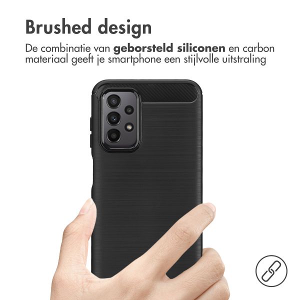 imoshion Brushed Backcover Samsung Galaxy A23 (5G) - Zwart