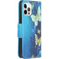 Design Softcase Bookcase iPhone 12 (Pro) - Vlinders