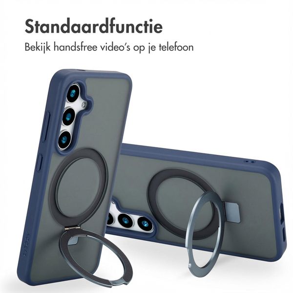 Accezz Ring Stand Backcover met MagSafe Samsung Galaxy S24 - Blauw