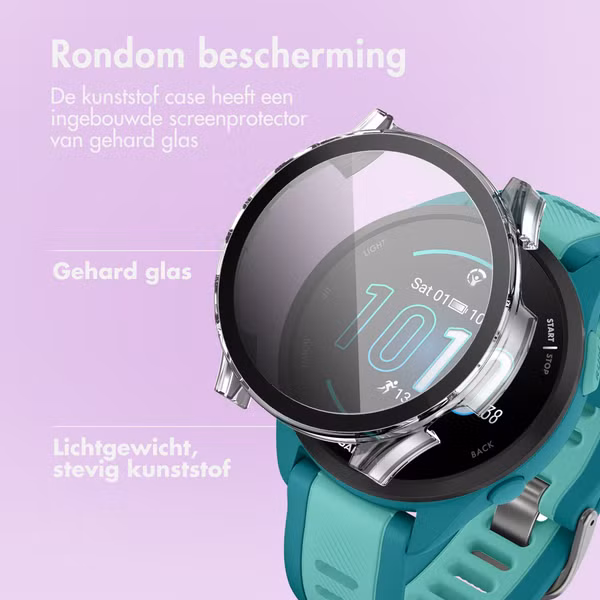 imoshion Full Cover Hardcase Garmin Forerunner 165 / 165 Music - Transparant