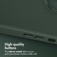 Accezz Leather Back Cover with MagSafe Apple iPhone 14 - Cedar Green