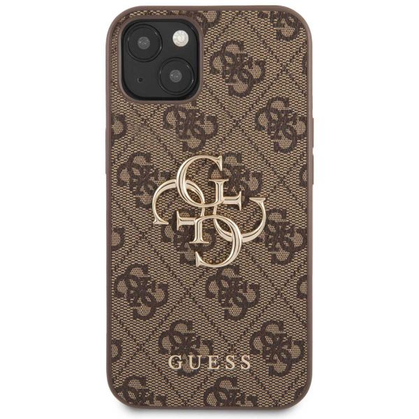 Guess 4G Metal Logo Backcover Apple iPhone 13 - Bruin