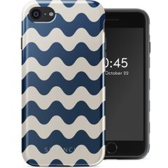 Selencia Vivid Back Cover Apple iPhone SE (2022 / 2020) / 8 / 7 / 6(s) - Wave Vibes Classic Blue
