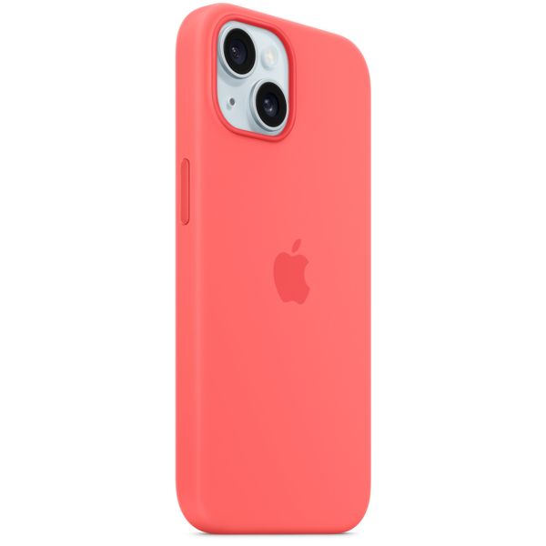 Apple Silicone Backcover MagSafe iPhone 15 - Guava