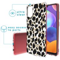 imoshion Design hoesje Samsung Galaxy A31 - Luipaard / Zwart