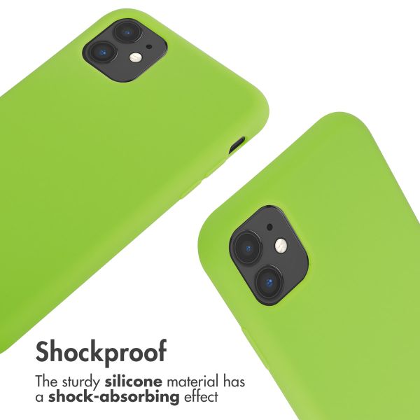 imoshion Silicone Case with Strap Apple iPhone 11 - Fluor Groen