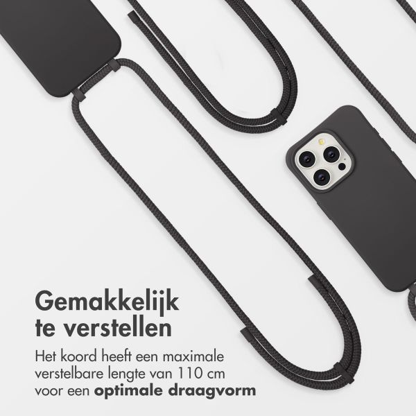 imoshion Color Backcover met afneembaar koord MagSafe Apple iPhone 15 Pro - Black Coffee