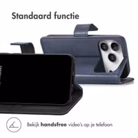 imoshion Luxe Bookcase Apple iPhone 18 Pro Max / 17 Pro Max - Donkerblauw