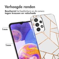 imoshion Design hoesje Samsung Galaxy A23 (5G) - Grafisch Koper / Wit