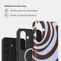 Selencia Vivid Backcover met MagSafe Samsung Galaxy S25 - Dream Swirl Chocolate