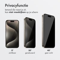 Accezz Gehard Glas Privacy Screenprotector + Applicator Apple iPhone 16 Plus / 15 Plus